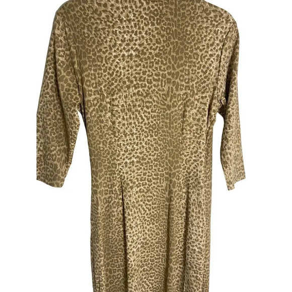 J.McLaughlin Panama Wrap Surplice Midi Dress Animal Print-sz Medium - Picture 10 of 10